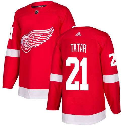 Adidas Detroit Red Wings 21 Tomas Tatar Red Home Authentic Stitched Youth NHL Jersey
